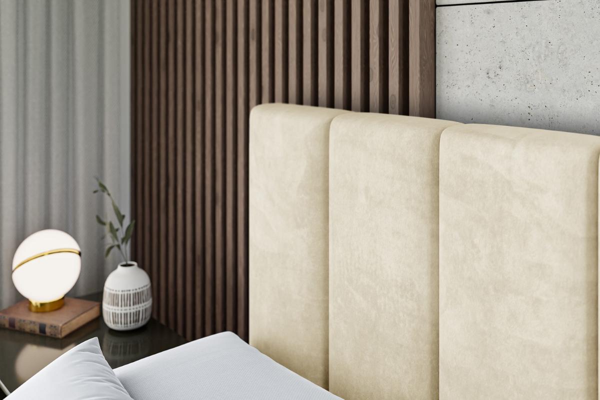 BOXSPRINGBETT BOXI1-Z KING - 180x200 - H3/H4 - Beige - Beige, Holzwerkstoff (180/200cm) - ALTDECOR