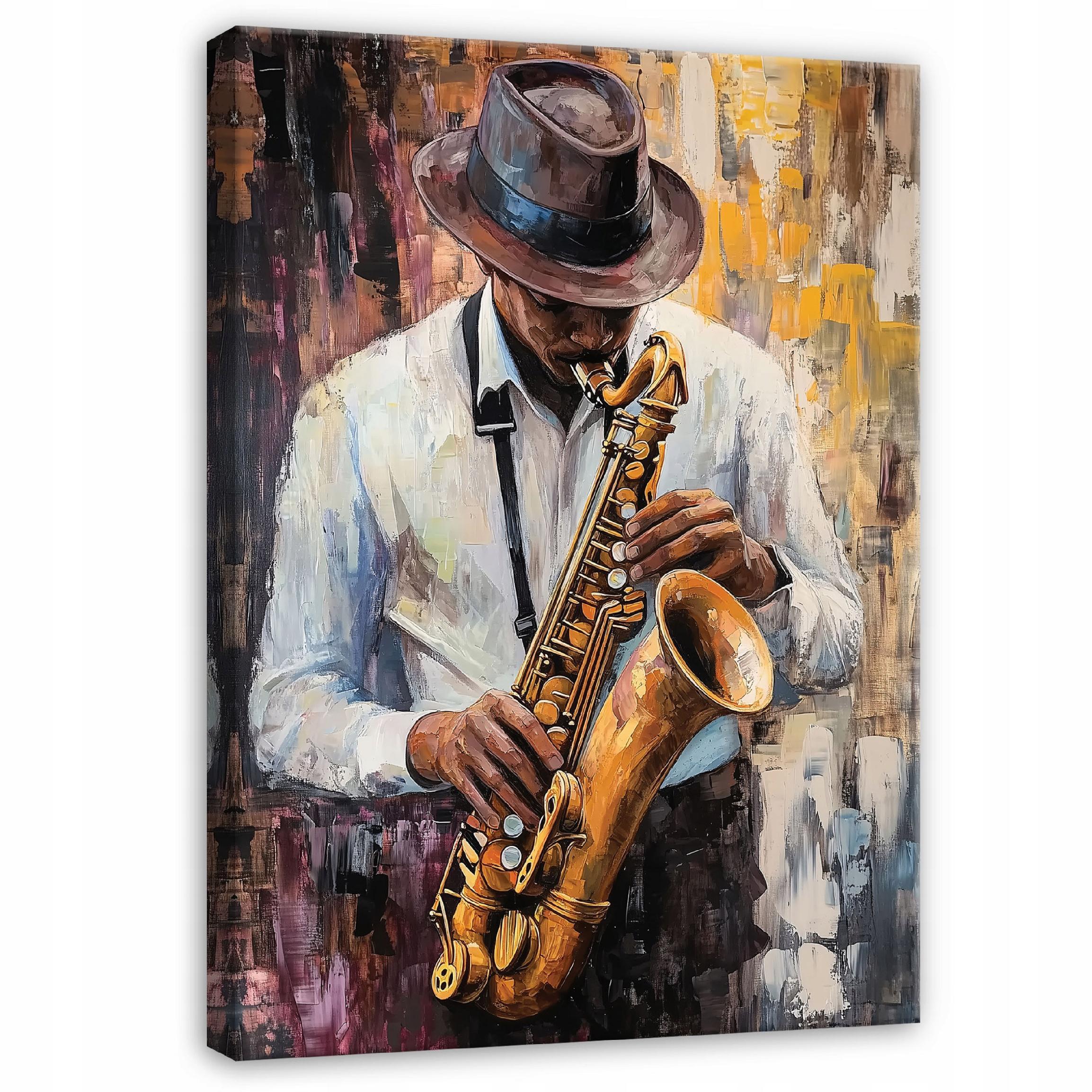 BILDER Abstrakt Männlich Musik Aquarell Modern 100x70 - Multicolor, Holzwerkstoff (70/100cm) - Wallarena
