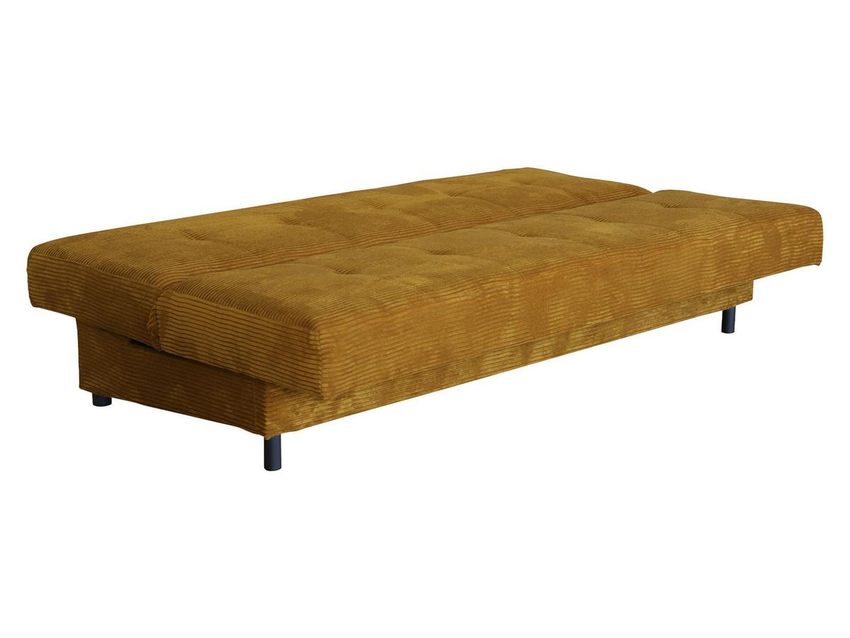 SCHLAFSOFA Enduro XIV Cord - Blau/Schwarz, Holz/Kunststoff (195/90/85cm) - MIRJAN24