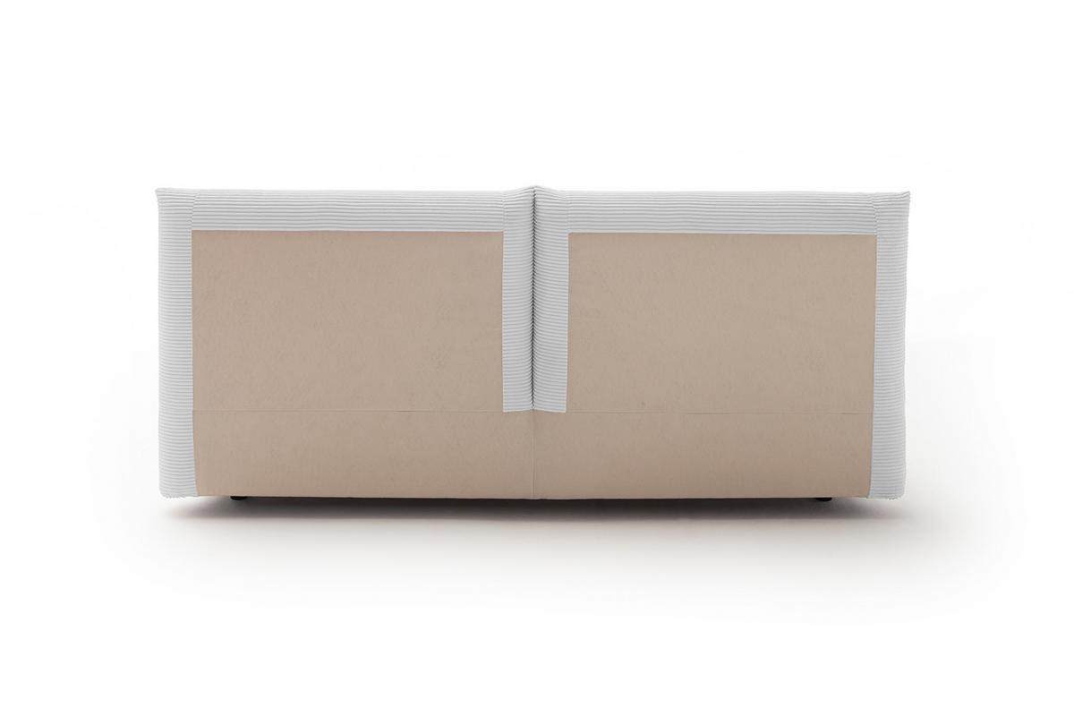 POLSTERBETT HENRY Hellgrau Cord - Silberfarben/Hellgrau, Textil (160/200cm) - KAWOLA