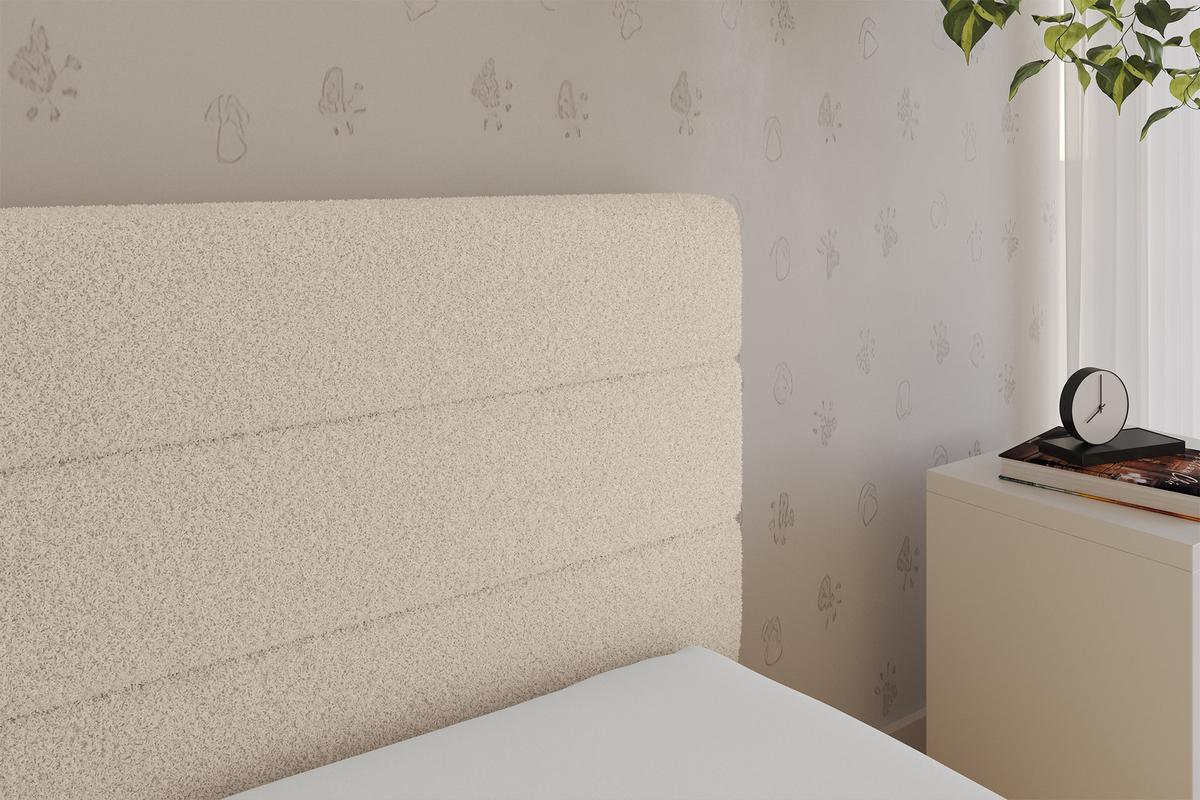 EINZELLBETT Jugendbett mit Bettkasten, Links - BEMY 90x200 Dunkelbeige - Cappuccino, Holzwerkstoff/Textil (90/200cm) - ALTDECOR