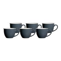 JUMBOTASSEN Doppio Anthrazit 350 ml 6er Set - Anthrazit, Keramik (0.35L) - Ritzenhoff Breker