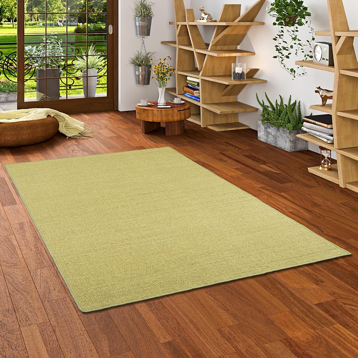SISAL NATUR TEPPICH KLASSISCH - Grün, Textil (80/200cm) - Snapstyle