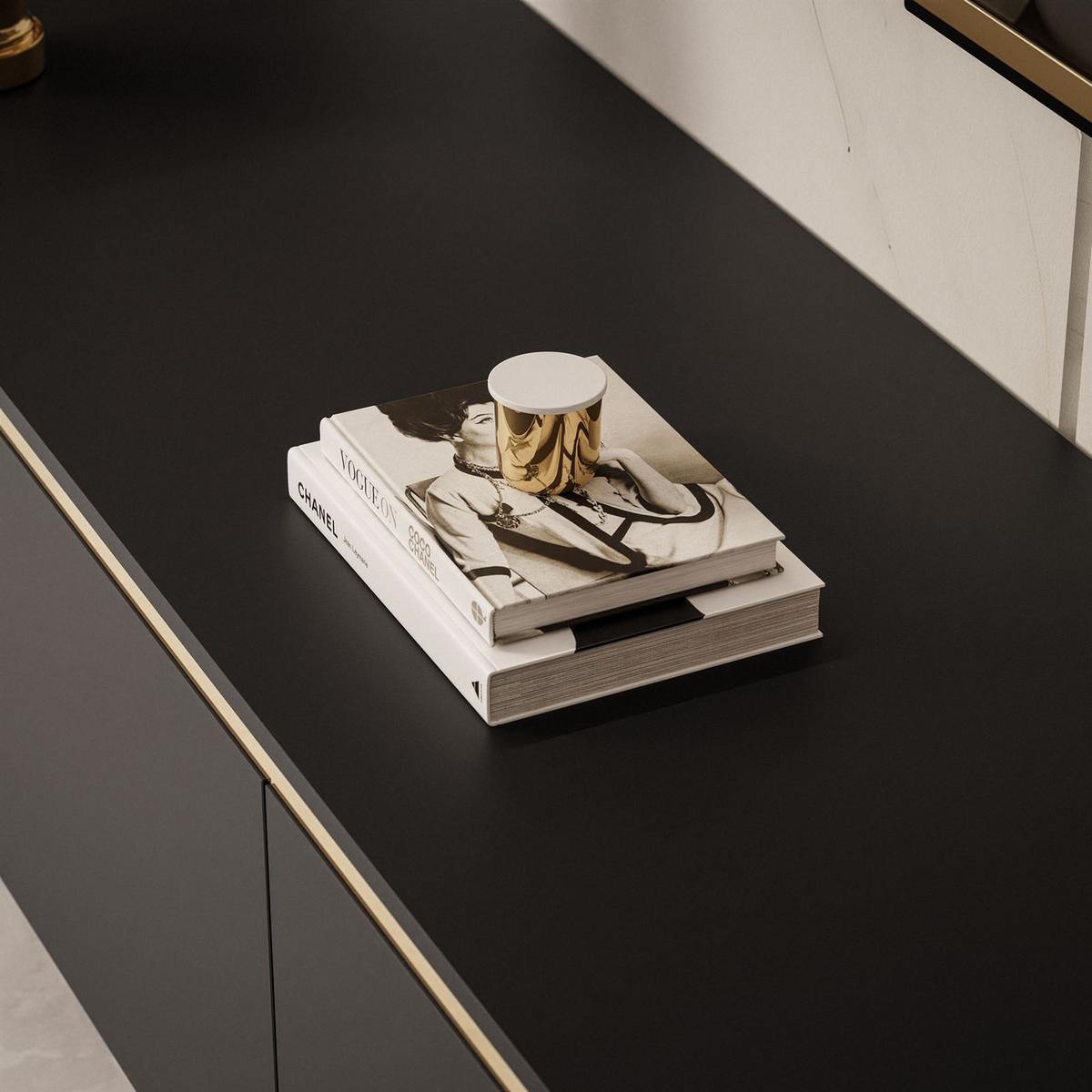HÄNGESCHRANK TV-Möbel AURORA Schwarz Matt mit LED Beleuchtung - Schwarz, Holzwerkstoff (180/32/40cm) - Lookway