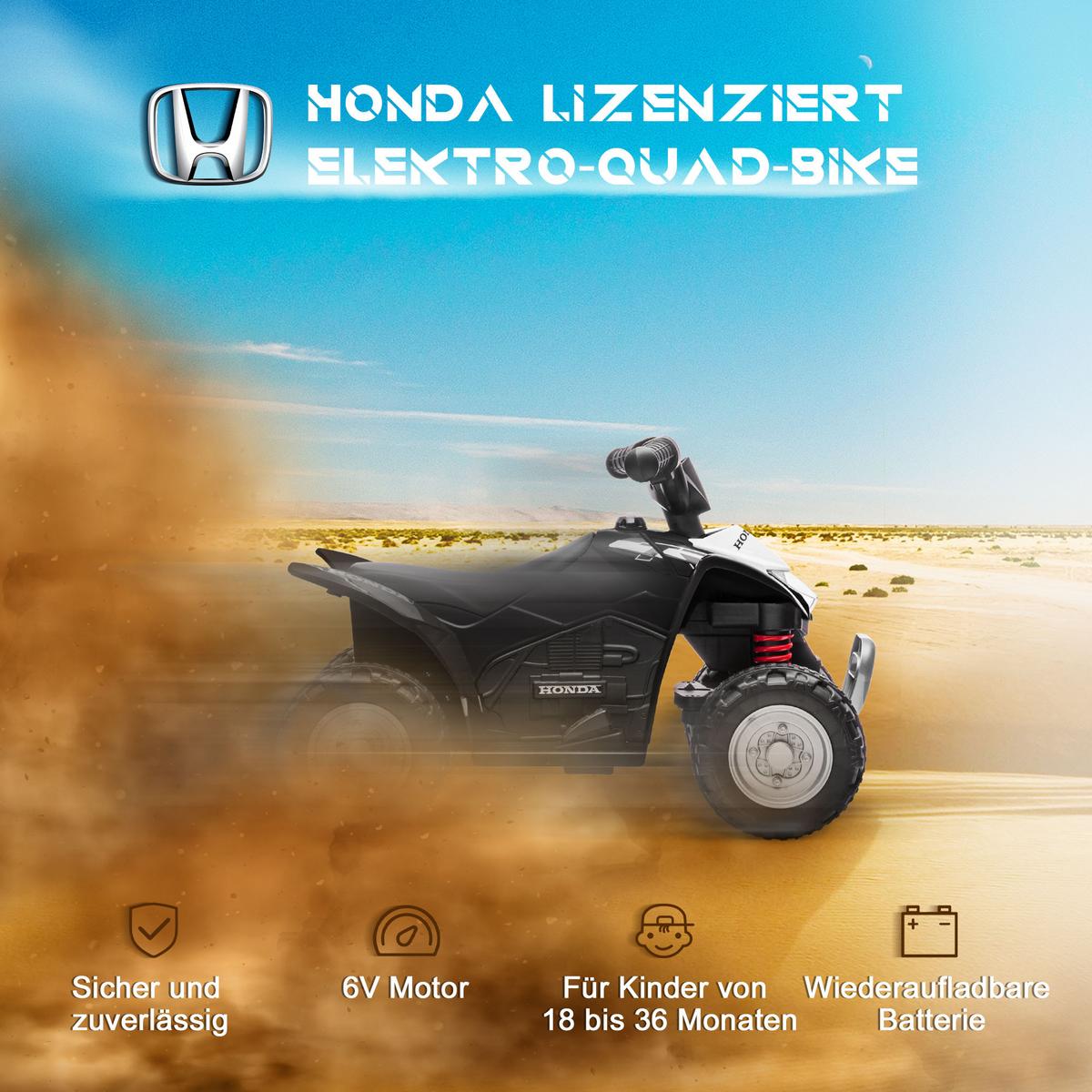 ELEKTRO-QUAD Miniquad Kinder Elektro ATV Kinderquad ab 18 Monaten Schwarz - Schwarz, Kunststoff (65.5/38.5/43.5cm) - AIYAPLAY