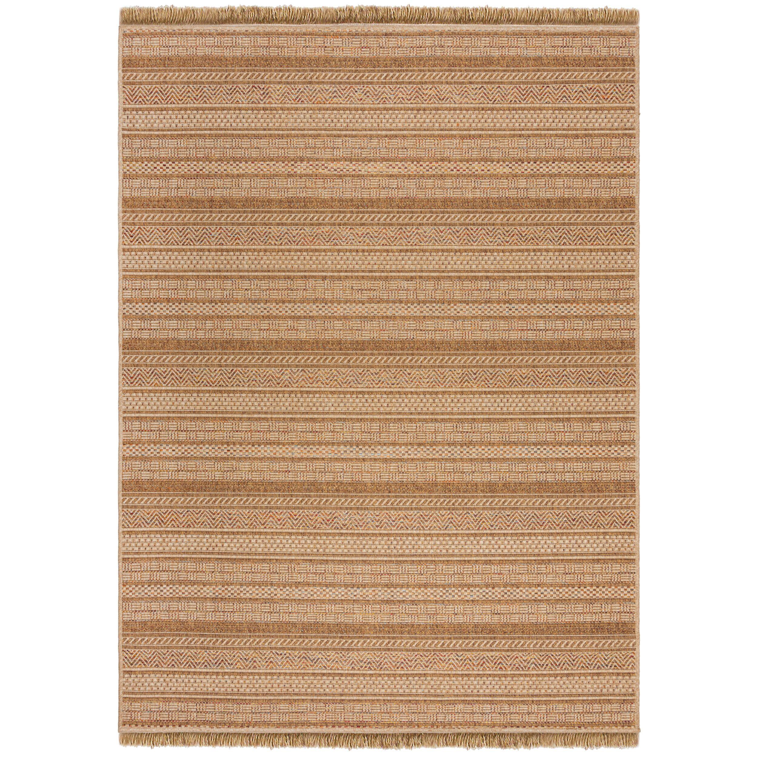 OUTDOORTEPPICH Waschbar CLYST, im Boho-Stil, Ocker, 200 x 290 cm - Braun, Textil (200/290cm) - KADIMA DESIGN