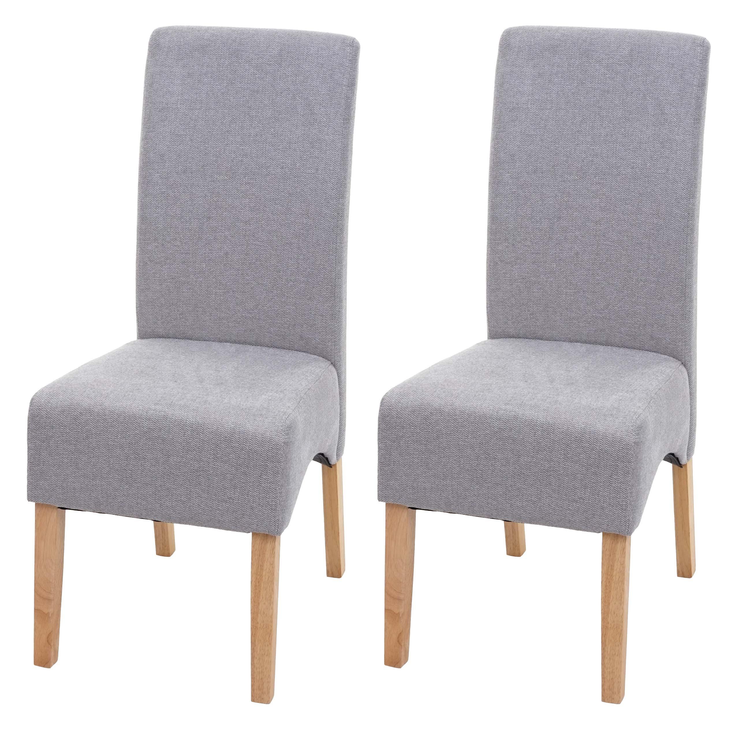 ESSZIMMERSTUHL Hellgrau 2er-Set - Hellgrau, Textil (44/100/56cm) - MCW