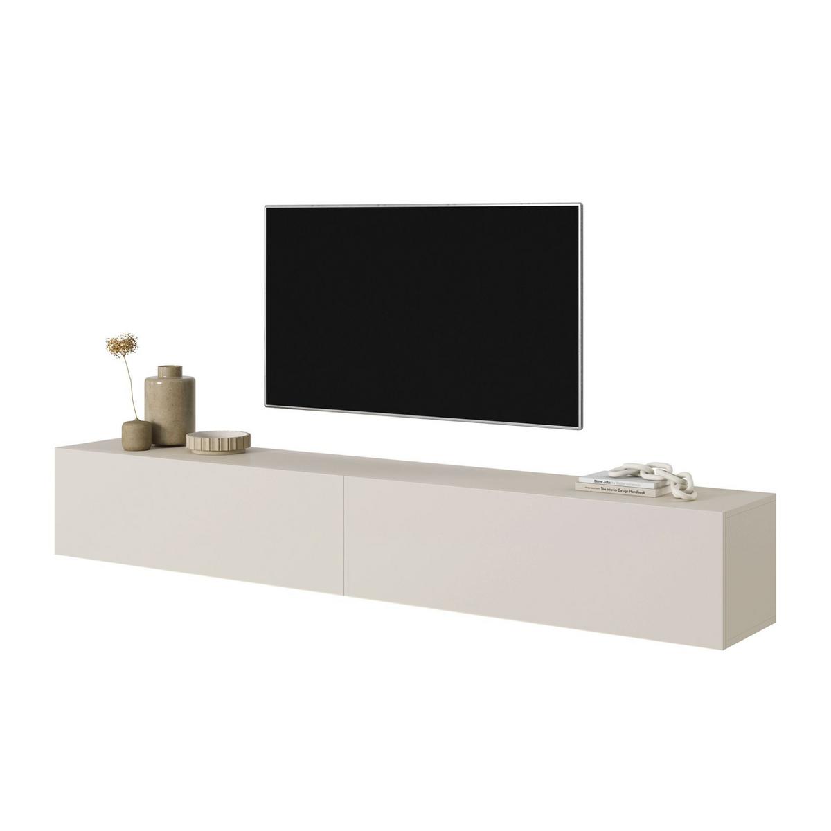 TV-HÄNGEBOARD Bisira Graubeige 200 cm - Kaschmir/Greige, Holzwerkstoff (200/30/31.6cm) - Selsey