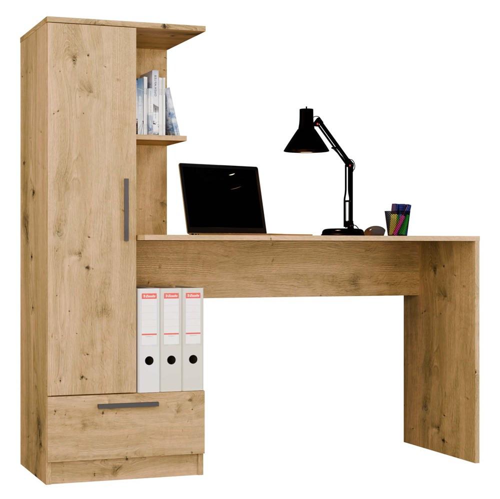 SCHREIBTISCH Artisan 143/140/50 - Eiche Artisan, Holzwerkstoff (98/51/140cm) - RAUMHIRSCH FURNITURE