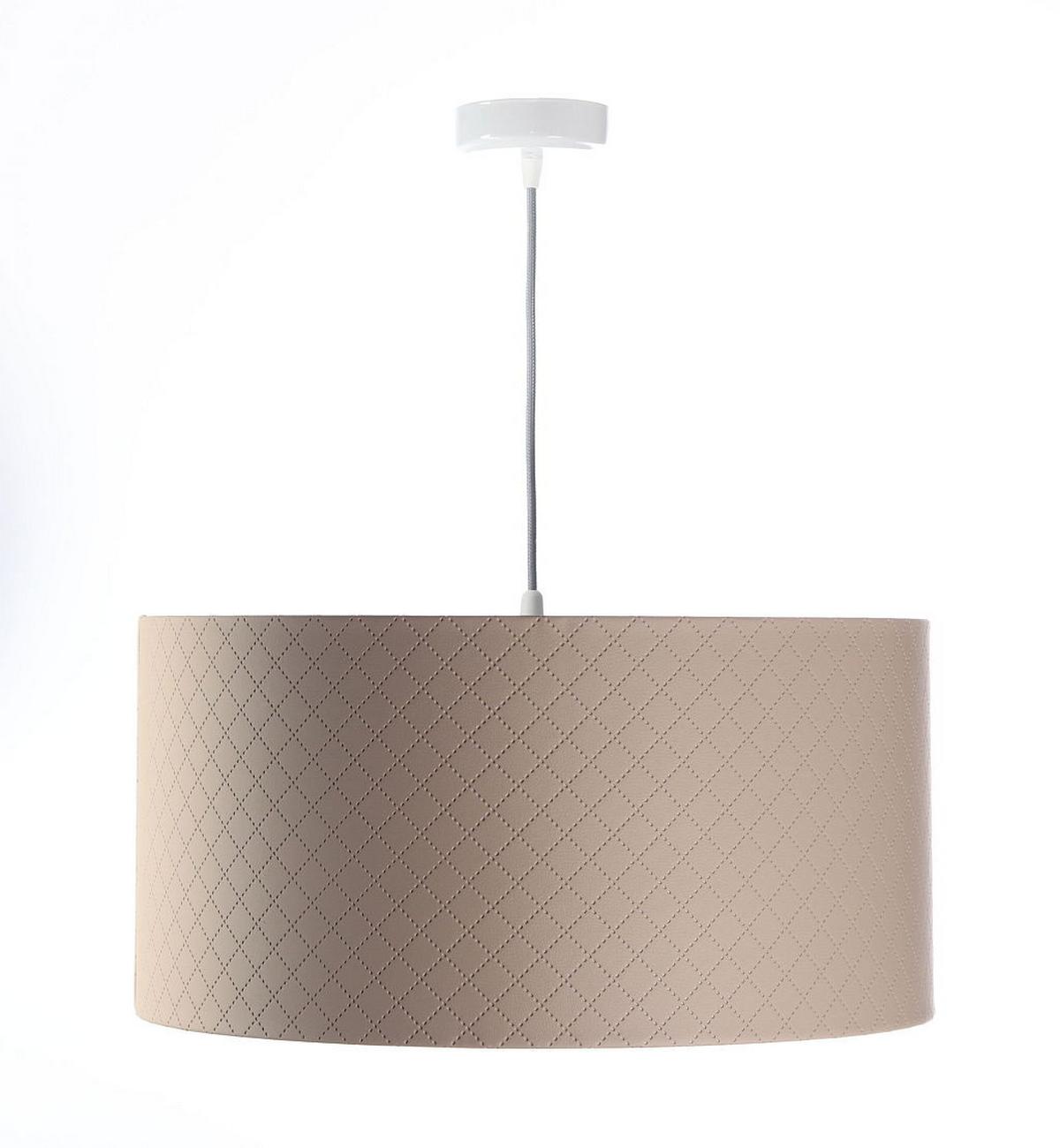HÄNGELEUCHTE Silber 60/30 cm - Beige/Silberfarben, Kunststoff (60/1.1/30cm) - ONZENO