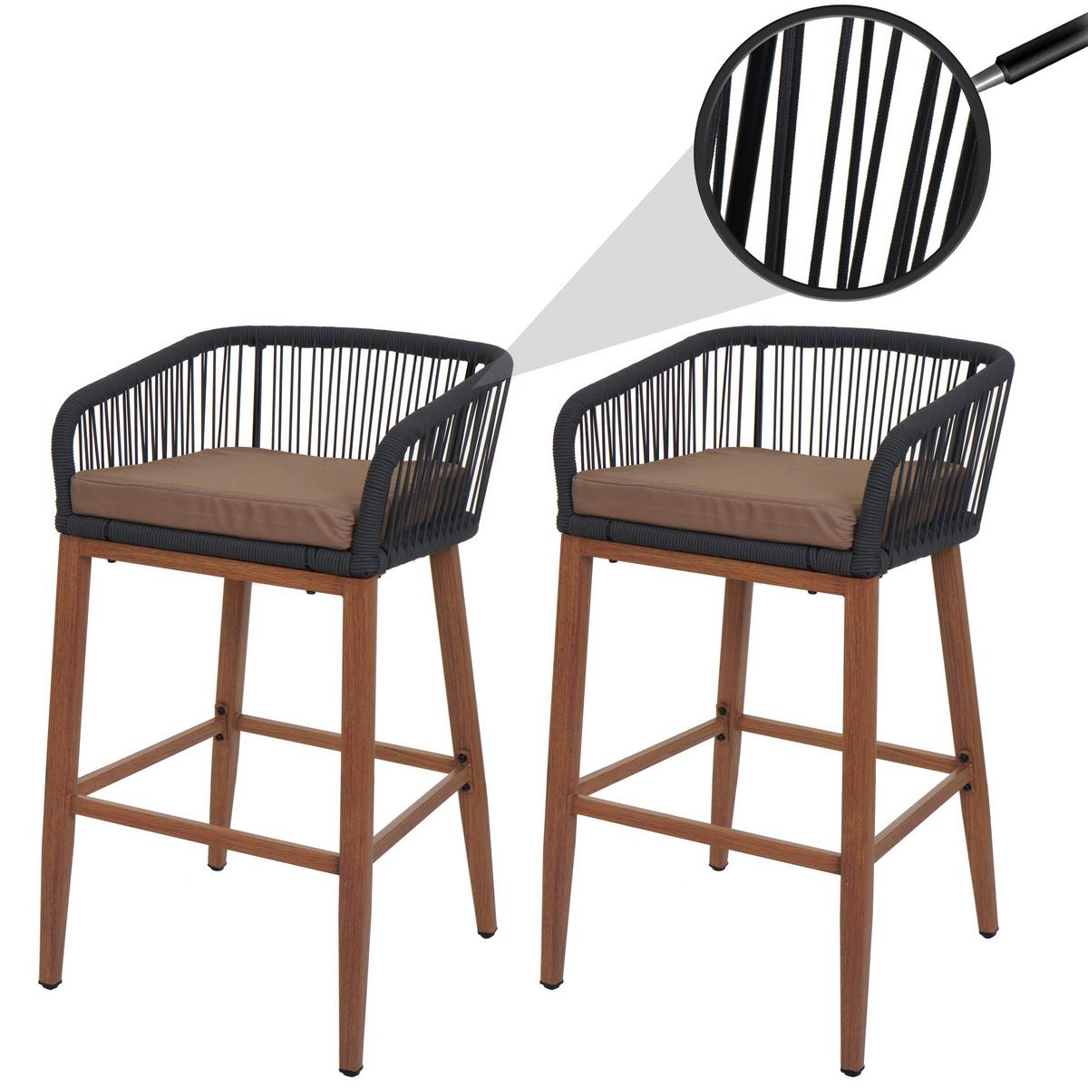 BARHOCKER Anthrazit, Taupe - Taupe/Anthrazit, Metall (51/92/53cm) - MCW