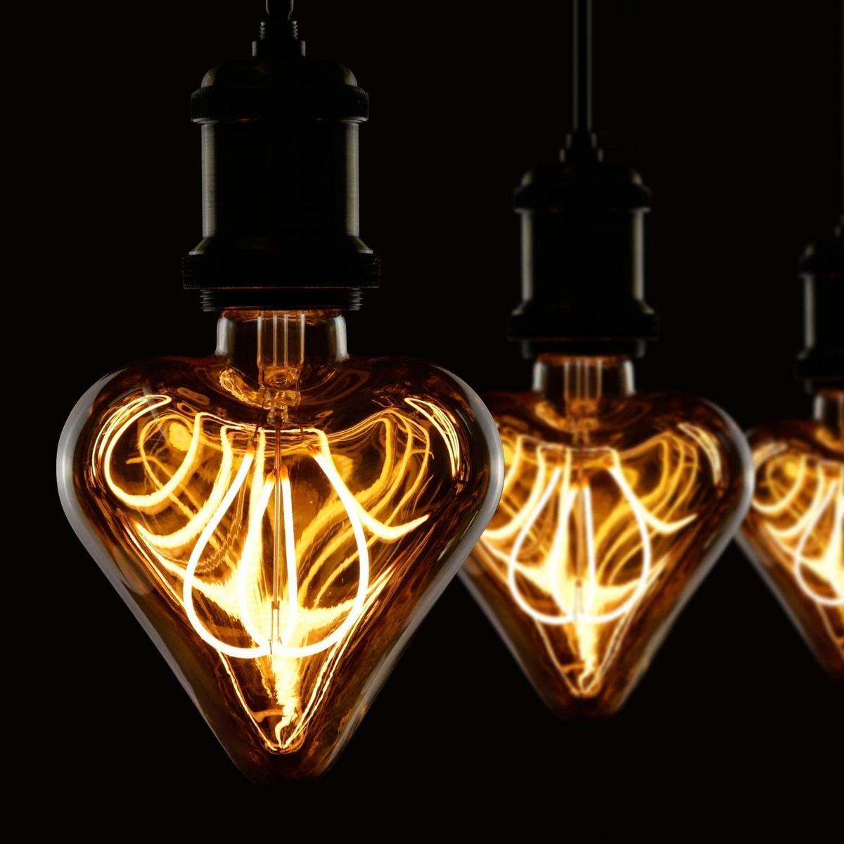 LED-LEUCHTMITTEL Aue II 15/11.5/6cm - Braun, Glas (11.5/6cm) - Nettlife