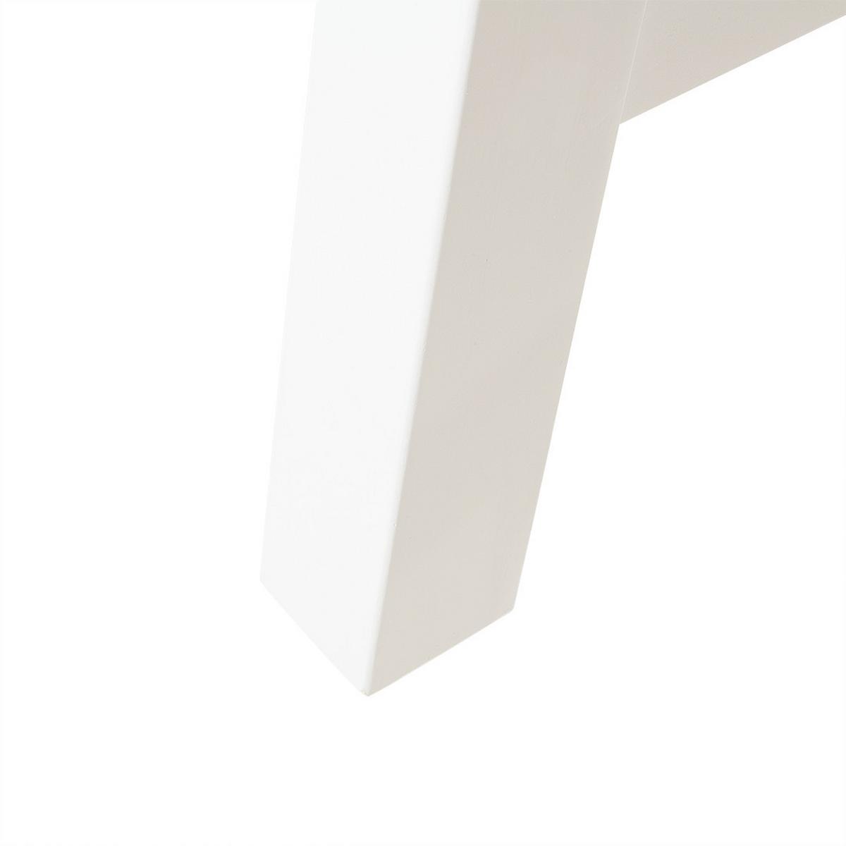 ESSTISCH Akazienholz weiß/hellbraun Scania - Hellbraun/Weiß, Holz (170/80/74cm) - Beliani