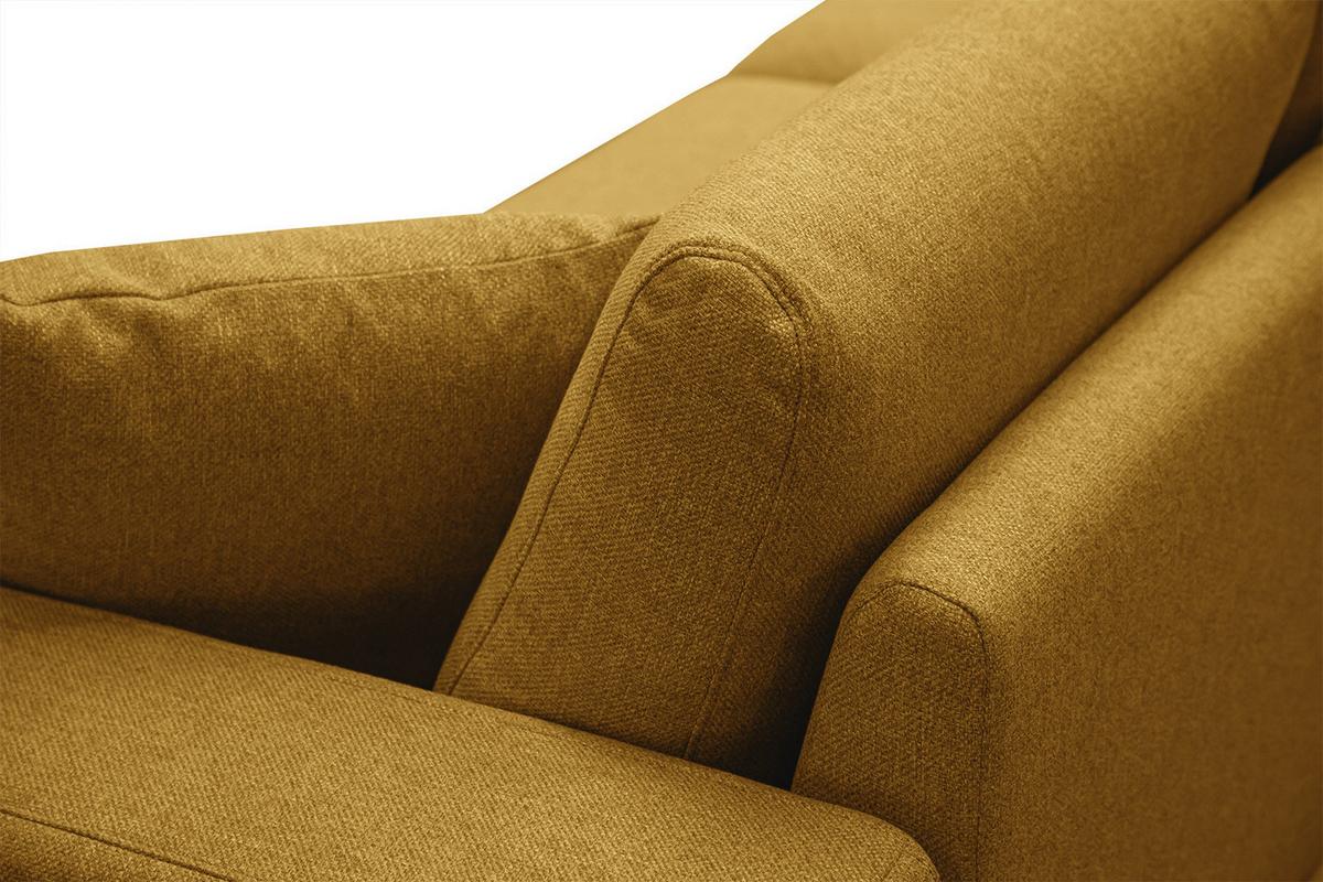 SOFA MEDIOLANE 2,5-Sitzer, dunkelgelb - Dunkelgelb, Holzwerkstoff/Textil (203/87/96cm) - Wozimo