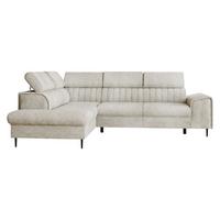 ECKSOFA Kadurin, Seite: Links - Schwarz/Naturfarben, Holz/Kunststoff (276/206cm) - MIRJAN24