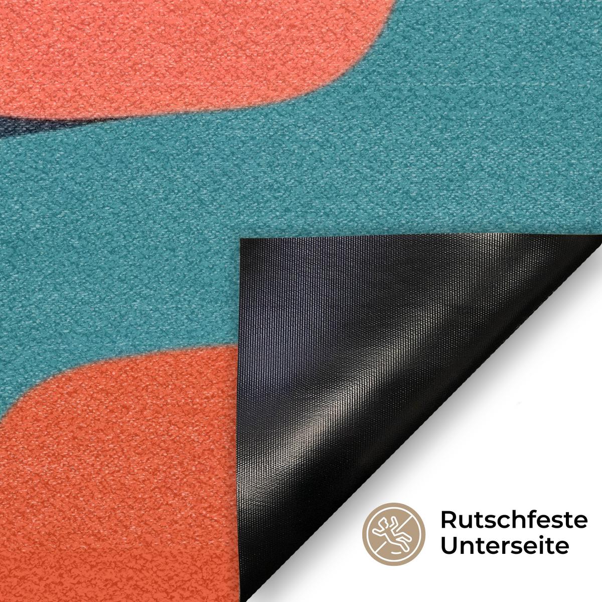 FUSSMATTE Formen - Bunt - Abstrakt - Flugzeuge Sauberlaufmatte 60x40 cm - Multicolor, Kunststoff (60/0.4cm) - MuchoWow