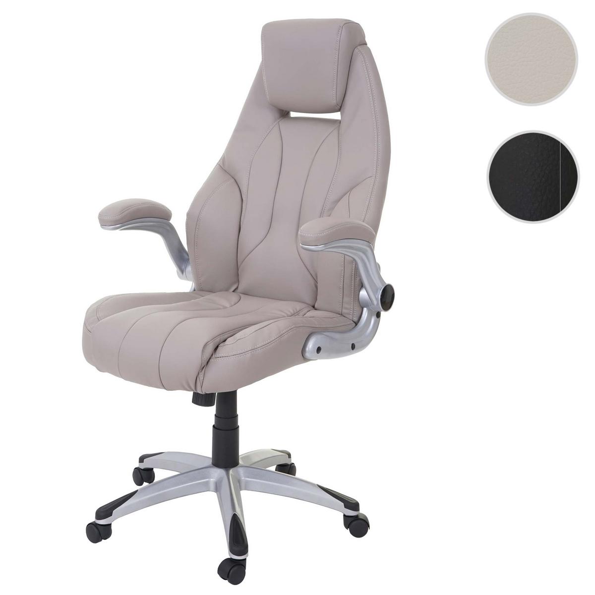 BÜROSTUHL Grau - Grau, Textil (68/128/80cm) - MCW