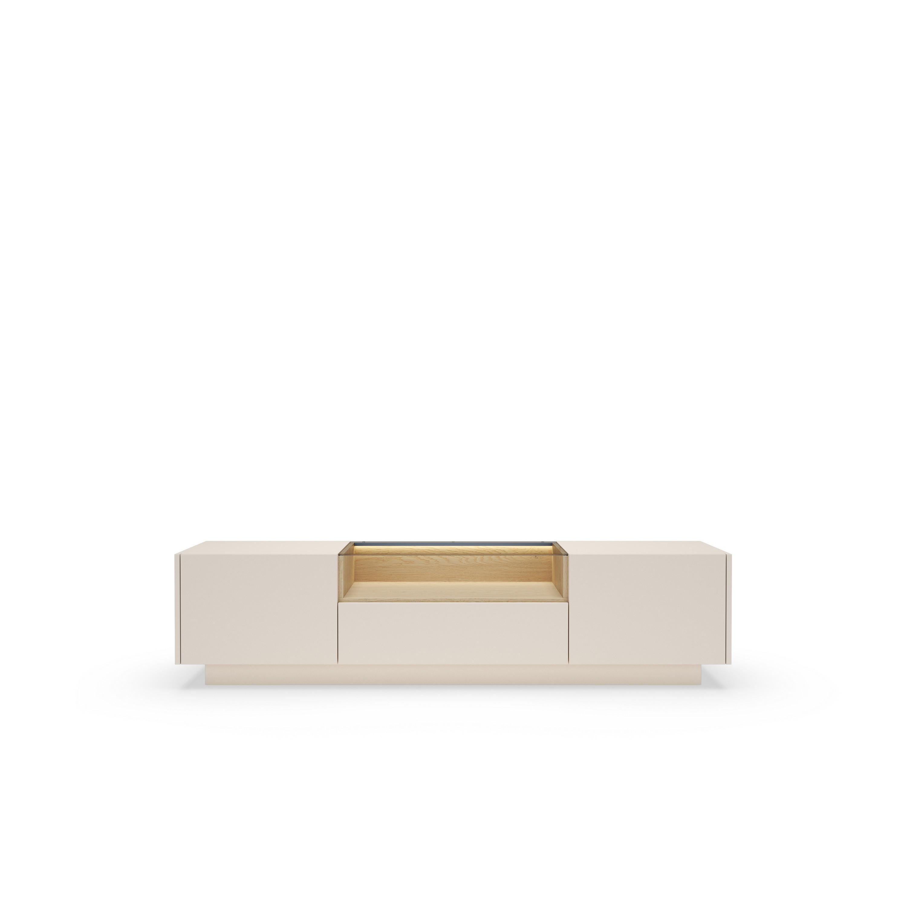 LOWBOARD PORTA 176,4/43,4/39,5 cm, Beige - Beige, Holzwerkstoff (176.4/43.4/39.5cm) - MASSENO