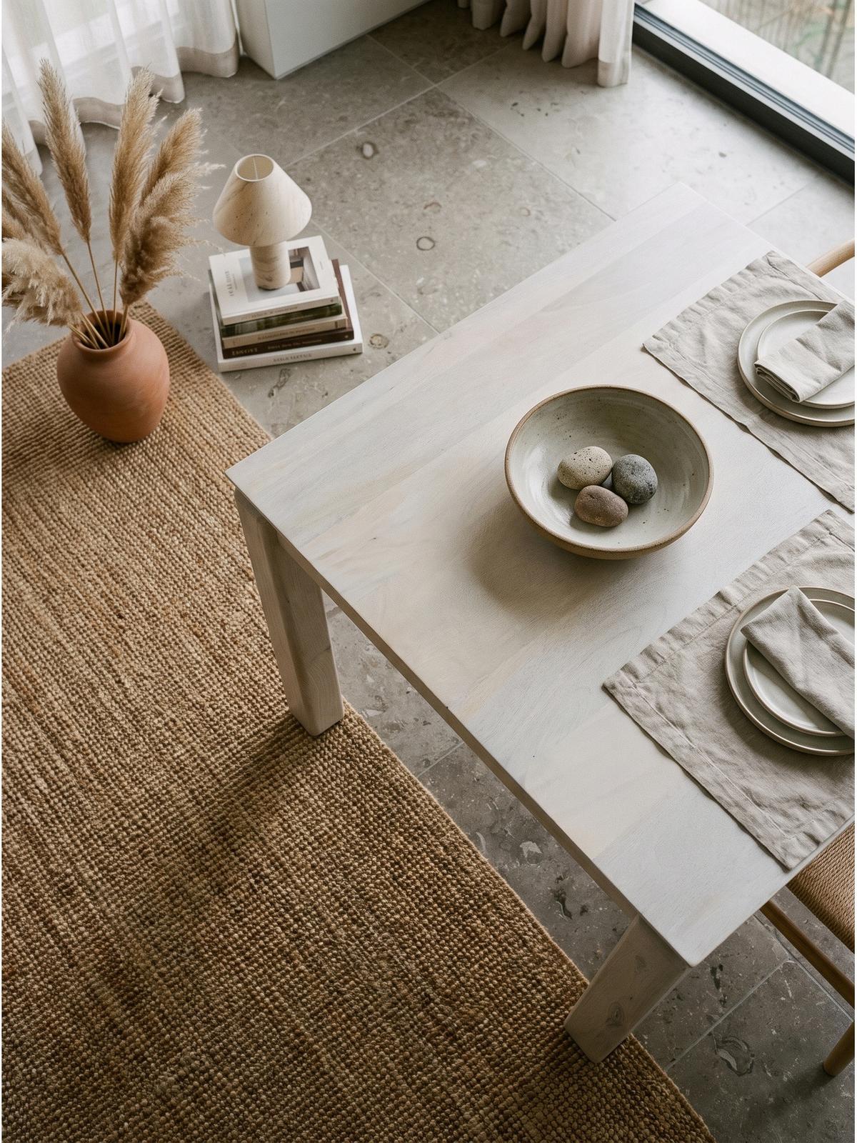 ESSTISCH CHARENTE, Mango Massivholz, Weiß-Mango, 80 x 80 x 75 cm - Weiß, Holz (80/80/75cm) - KADIMA DESIGN