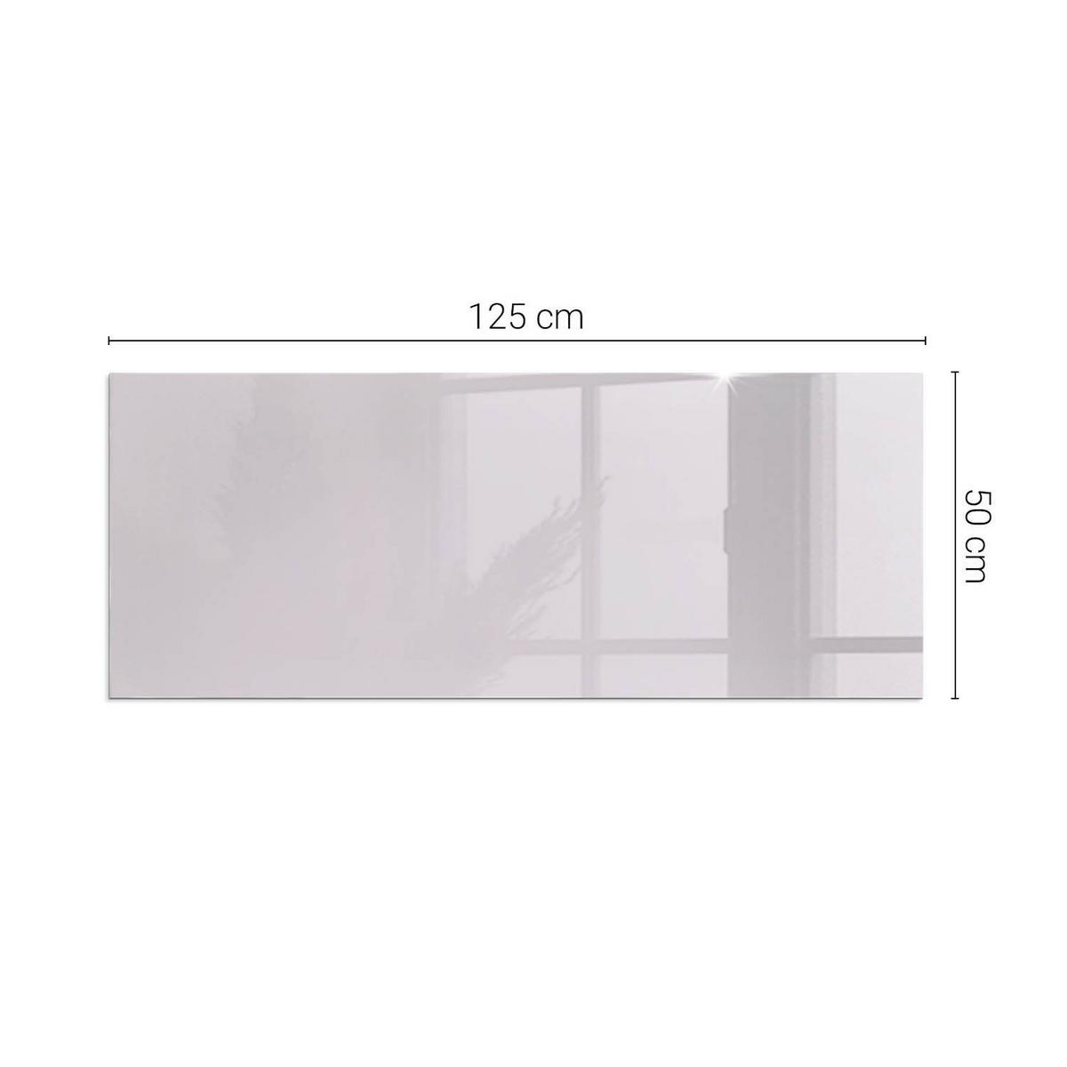 GLASPLATTE für Kamin 125x50 cm - Lila, Glas (125/50/0.4cm) - TULUP