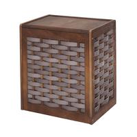 WÄSCHEKORB Braun, Grau - Braun/Grau, Holz (51/61/35cm) - MCW