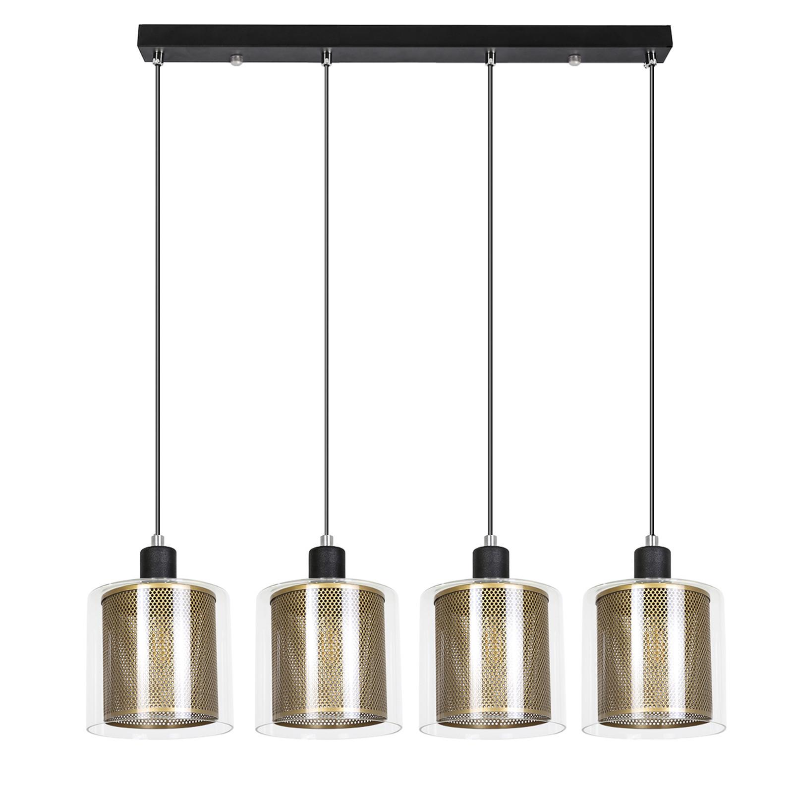 PENDELLEUCHTE Schutzhülle 4-flammig 72/10/168 cm - Goldfarben, Metall (72/10/168cm) - Nettlife
