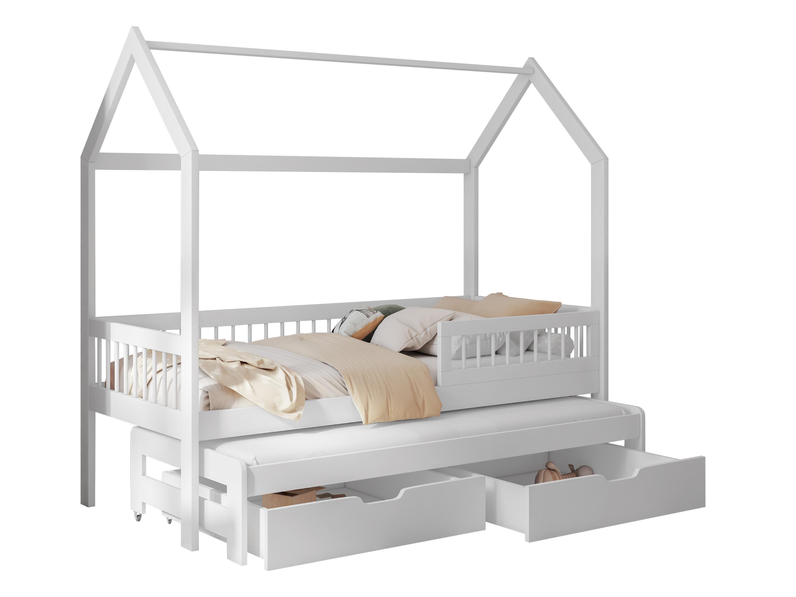 HAUSBETT Asher 90 - Weiß, Holz (90/200cm) - MIRJAN24