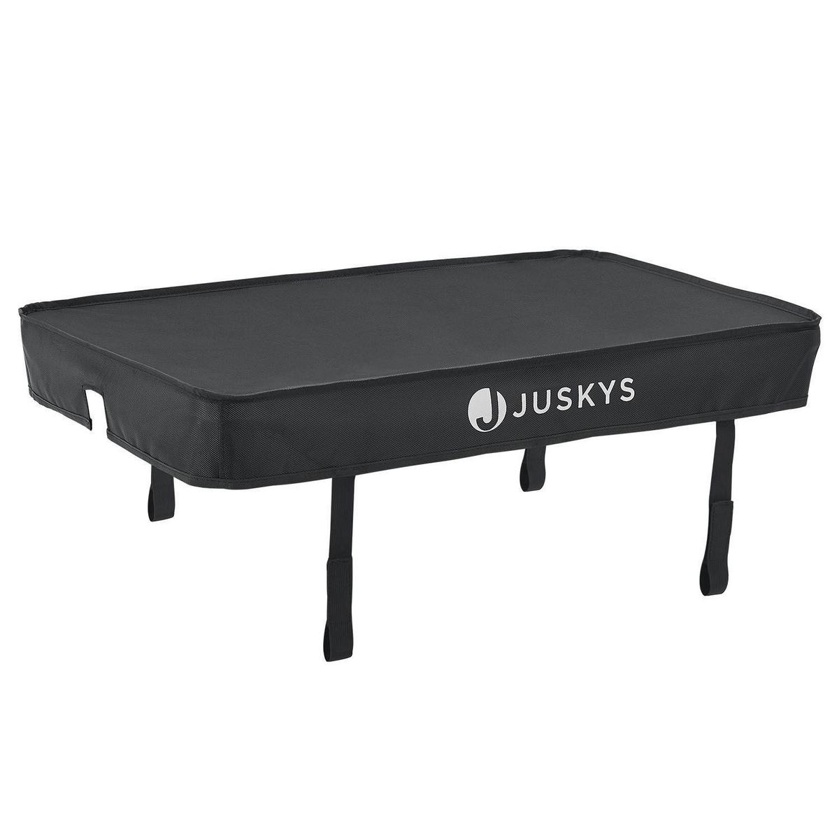 FAHRRADANHÄNGER 90 Liter - Schwarz, Kunststoff (66/94/166cm) - Juskys