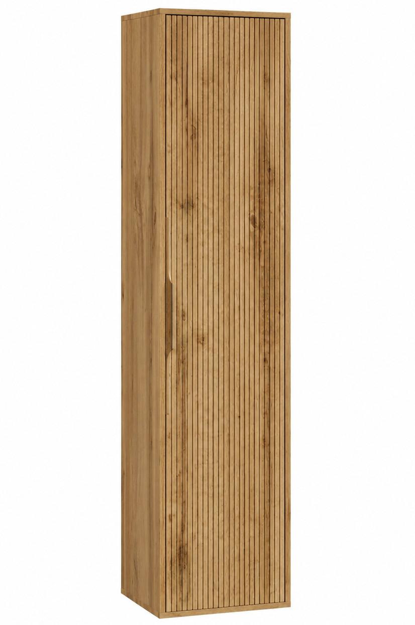BADEZIMMERSCHRANK Rimini mit 1 Tür Eiche - 38 x 33 x 170 cm - Eichefarben, Holz (38/170/33cm) - Badplaats