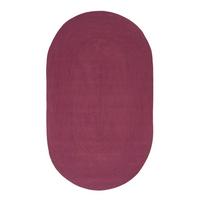 TEPPICH geflochten oval 90/150 cm - Weinrot, Textil (90/150cm) - Homescapes