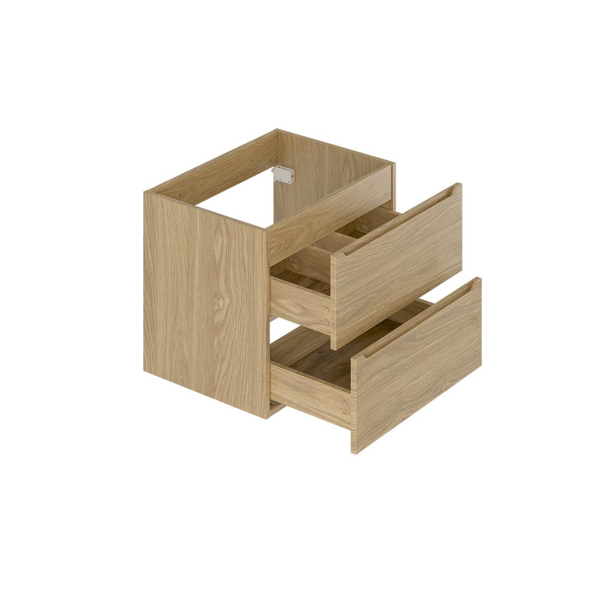 BADMÖBEL 60.6cm Viggo 2er-Set Holz - Braun, Holzwerkstoff (60.6/52.2/46.5cm) - Petits-meubles