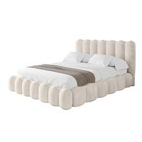 POLSTERBETT mit Bettkasten und Lattenrost, Bett mit Matratze H3/H4 - SORA 180x200 Beige - Beige, Holzwerkstoff/Textil (180/200cm) - ALTDECOR