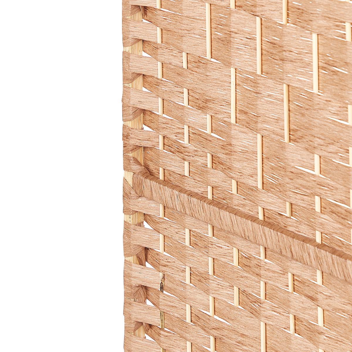 RAUMTEILER 4-teilig Naturfarben 163/170 cm Lappago - Naturfarben, Papier (163/170/2cm) - Beliani
