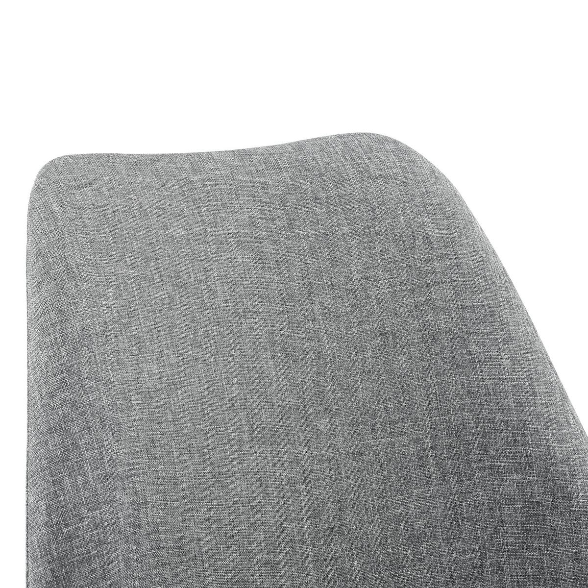 DREHSTUHL Atherton - Chromfarben/Hellgrau, Kunststoff/Textil (48/93/55cm) - [en.casa]