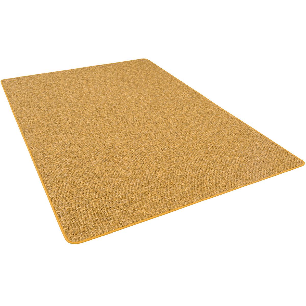 SCHLINGEN DESIGNER TEPPICH NIVA - Currygelb, Textil (80/200cm) - Snapstyle