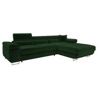 ECKSOFA Torezio Mini, Seite: Rechts - Grün, Holz/Textil (280/170cm) - MIRJAN24