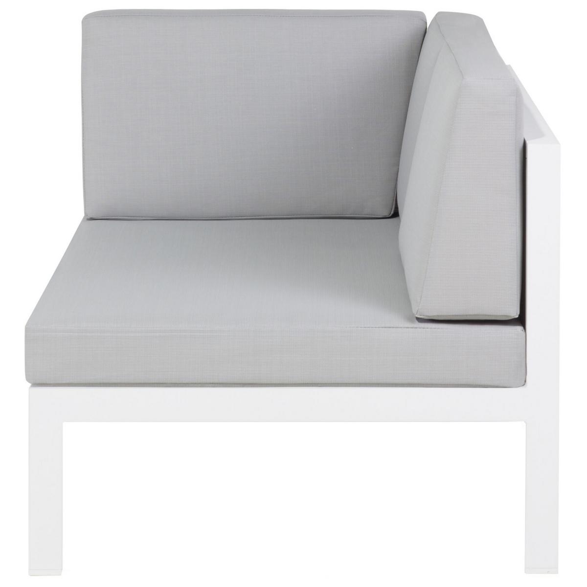 LOUNGE-SET 6-Sitzer grau Castella - Grau, Metall - Beliani