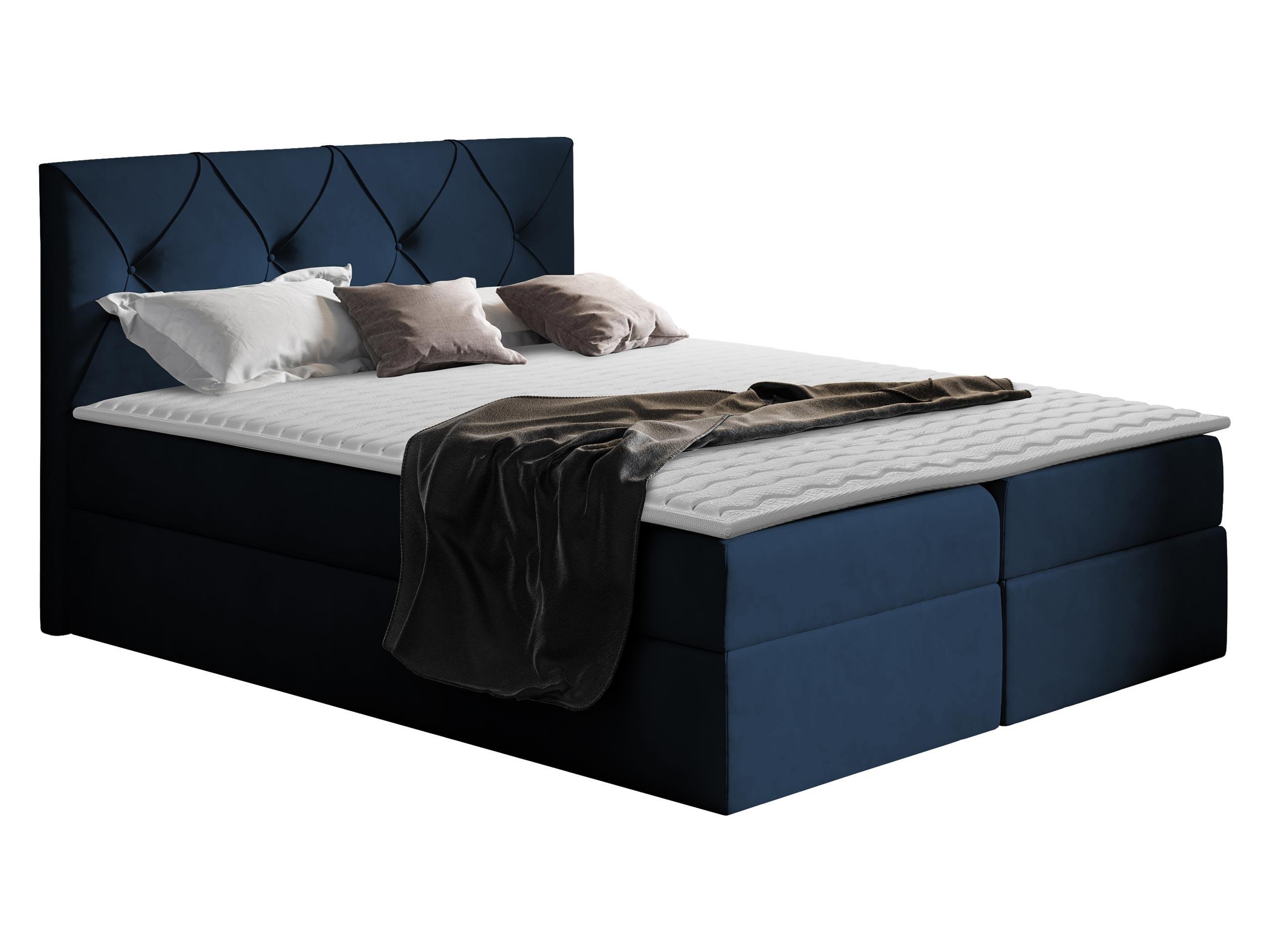 BOXBETT Crystal - H3 - Dunkelblau, Holz (120/200cm) - MIRJAN24