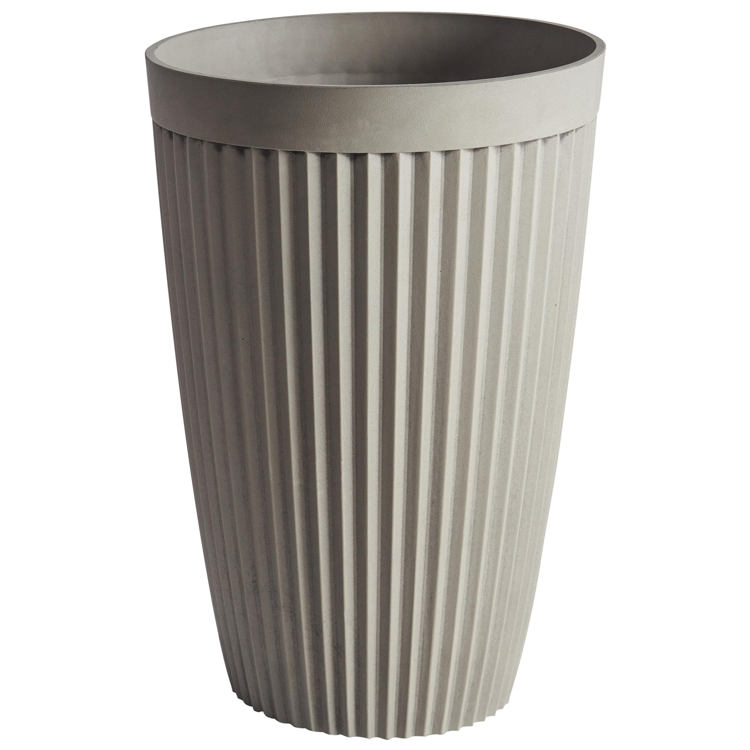 BLUMENTOPF Beige Kola - Beige, Kunststoff (60cm) - Beliani