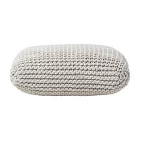 STRICK-POUF natur, Bodenkissen 70/70/20 cm - Creme, Textil (70/20/70cm) - Homescapes