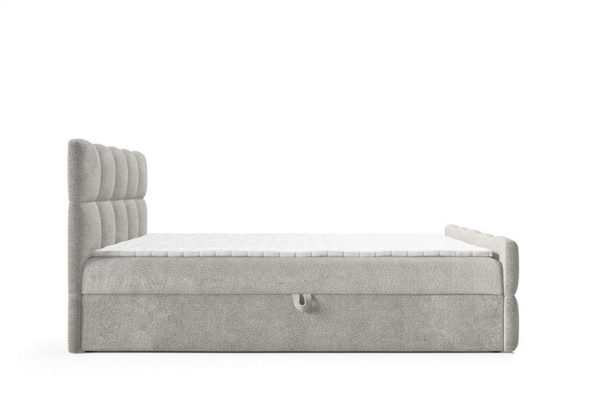 BOXBETT Satine Premium - Beige, Holzwerkstoff/Textil (140/220cm) - Fun Möbel
