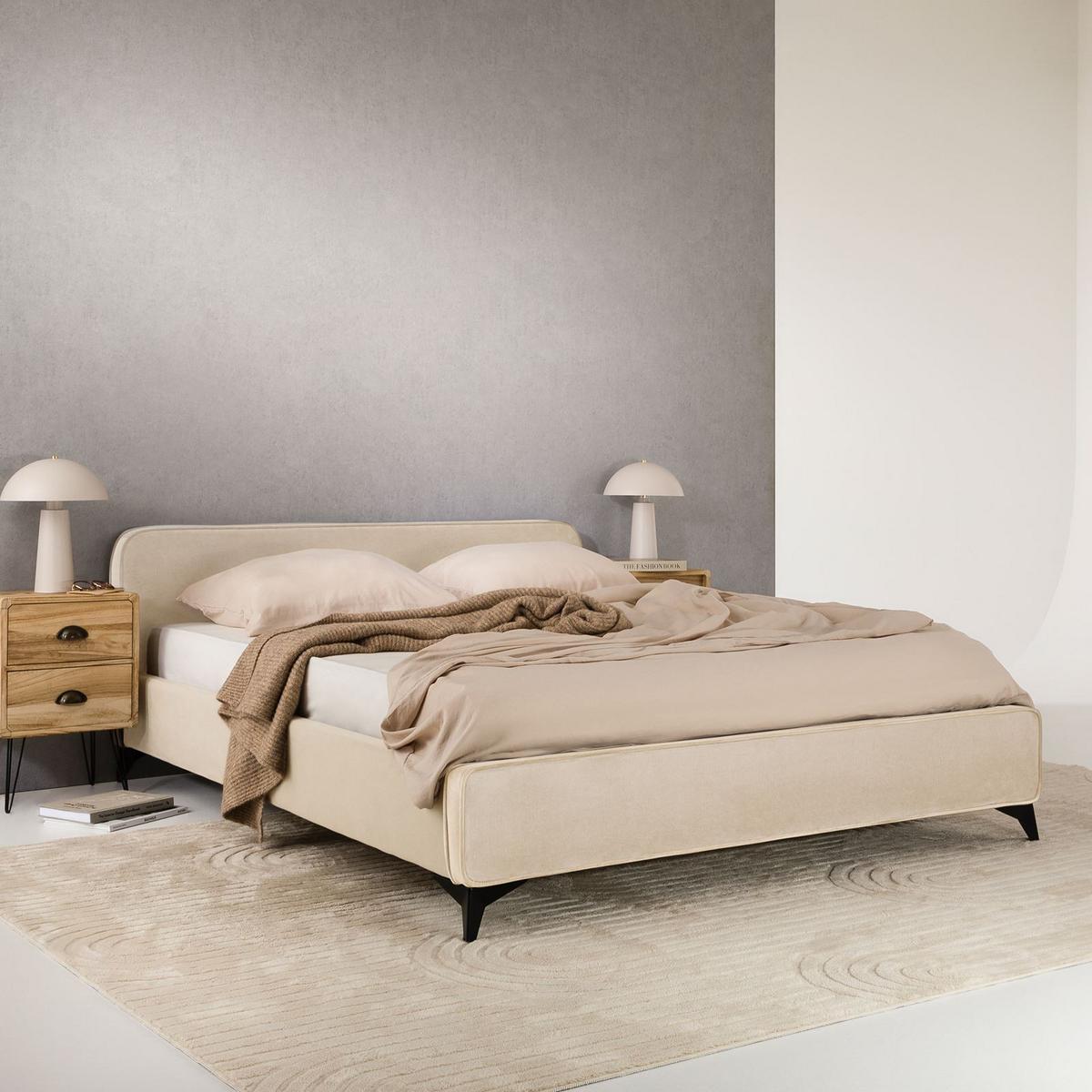 POLSTERBETT LAVORO 140X200 CM - Beige, Textil (140/200cm) - IDIMEX