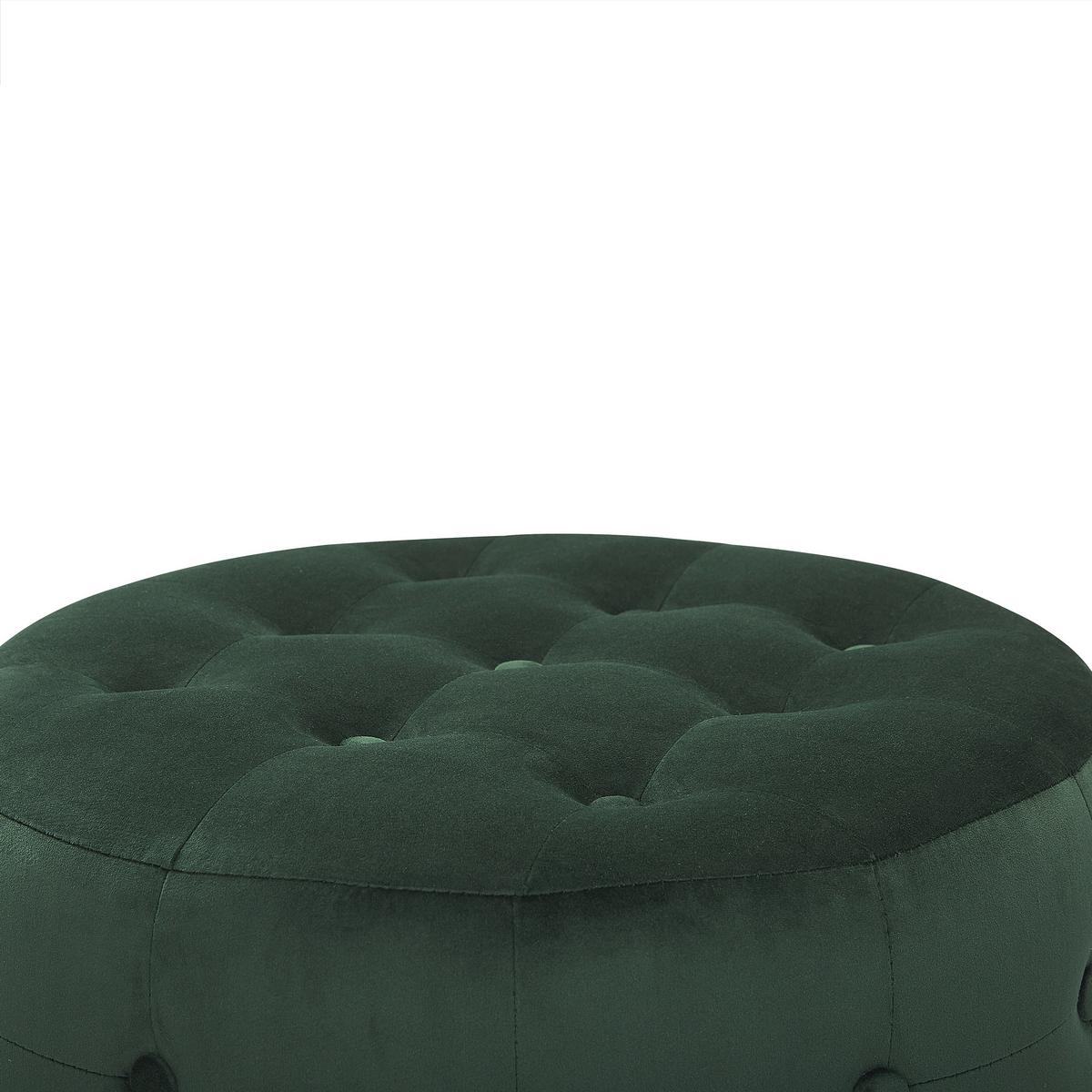 POUF Tampa 55/55/30 cm - Grün, Textil (55/30/55cm) - Beliani