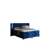 BOXSPRINGBETT Elektrisch Steve - Blau, Holzwerkstoff/Textil (180/200cm) - Fun Möbel