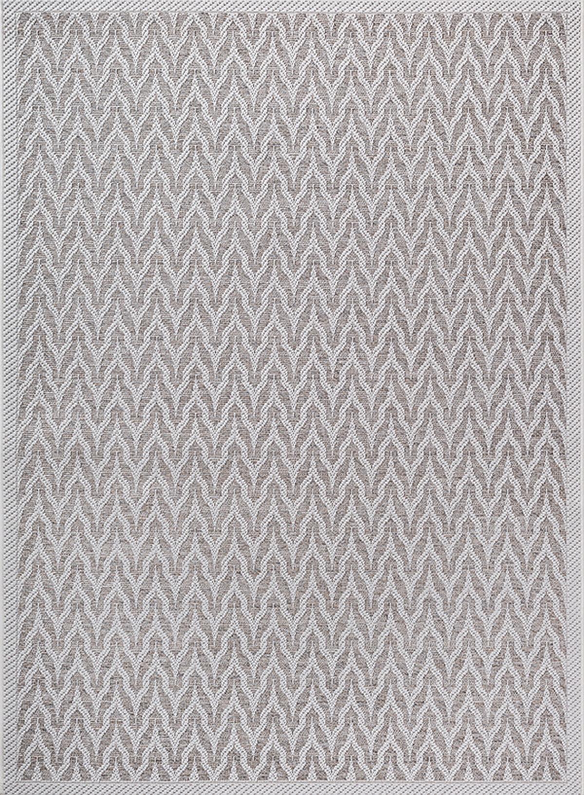 TEPPICHLÄUFER Geometrisch ESERA Polypropylen Beige 80 x 150 cm - Beige, Textil (80/150cm) - KADIMA DESIGN