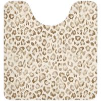 WC-VORLEGER Leopard - Klassisch - Beige Toilettenvorleger 55x60 cm - Hellbraun, Textil (55/1cm) - OnlyWow