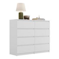 SIDEBOARD HANA M8 mit Schubladen Weiß - Weiß, Holzwerkstoff (120/97/40cm) - Lookway
