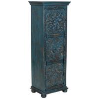 KLEIDERSCHRANK aus holz 53x40x149cm - Blau, Holz (53/149/40cm) - Wanderlust