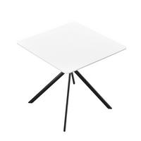ESSTISCH Ankara - Weiß, Holzwerkstoff/Metall (78/78/75cm) - [en.casa]