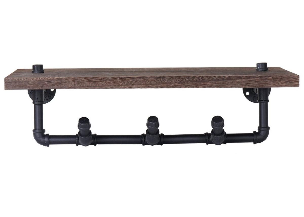 WANDGARDEROBE Braun, Schwarz - Schwarz/Braun, Holz (60/16/25cm) - MCW